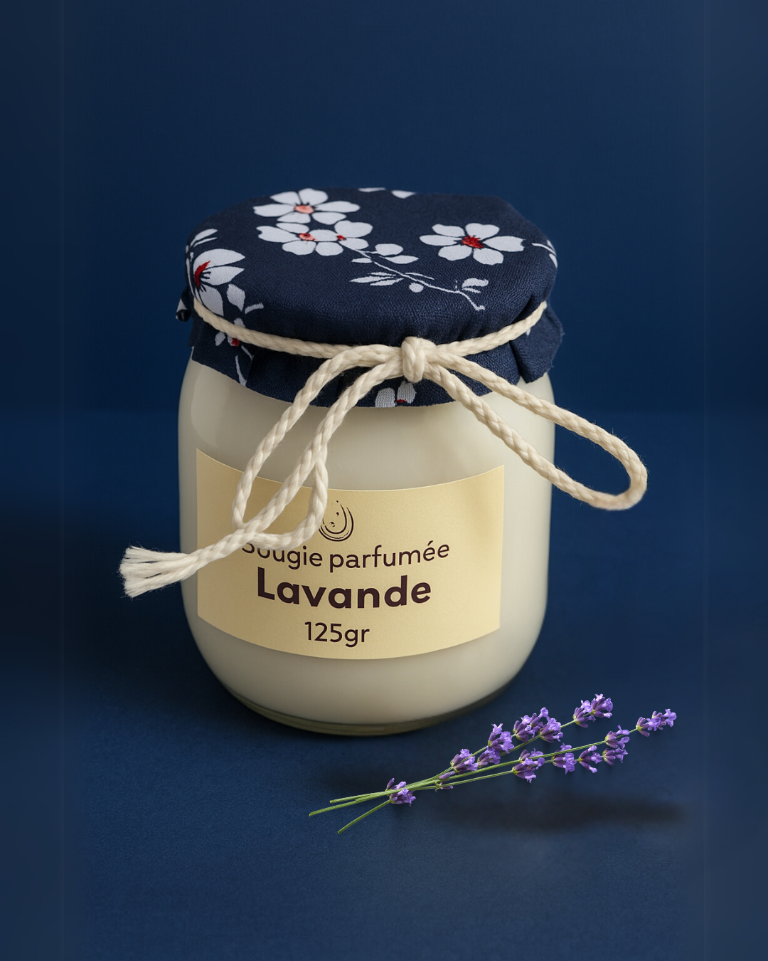Bougie parfumee lavande maison-mousse