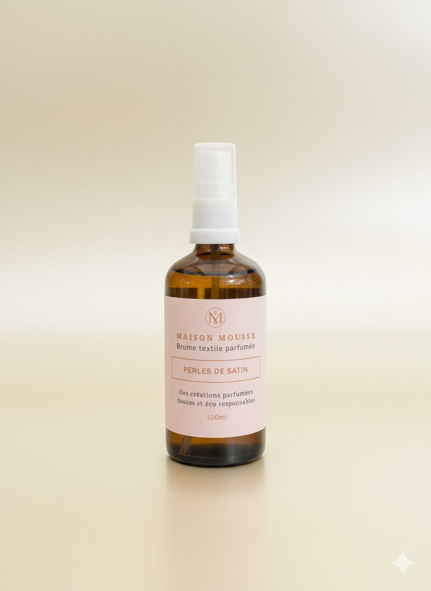 Brume maison mousse perles de satin