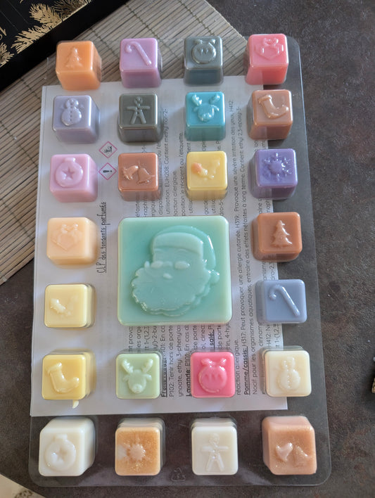 Calendrier de l’Avent – 25 Fondants Parfumés en Cire d’Olive