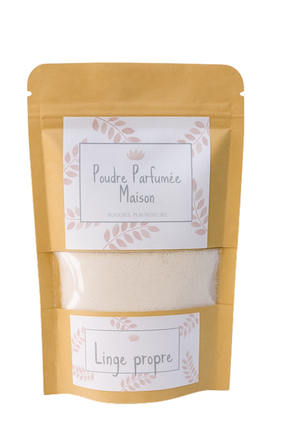 poudre parfumée linge propre maison-mousse