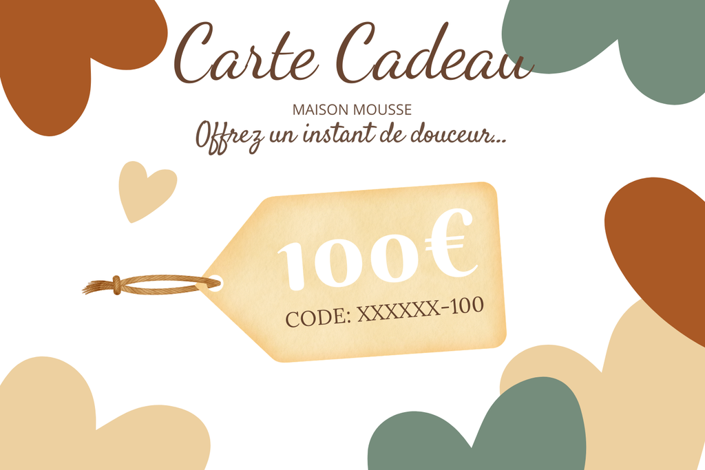 Carte Cadeau Maison Mousse