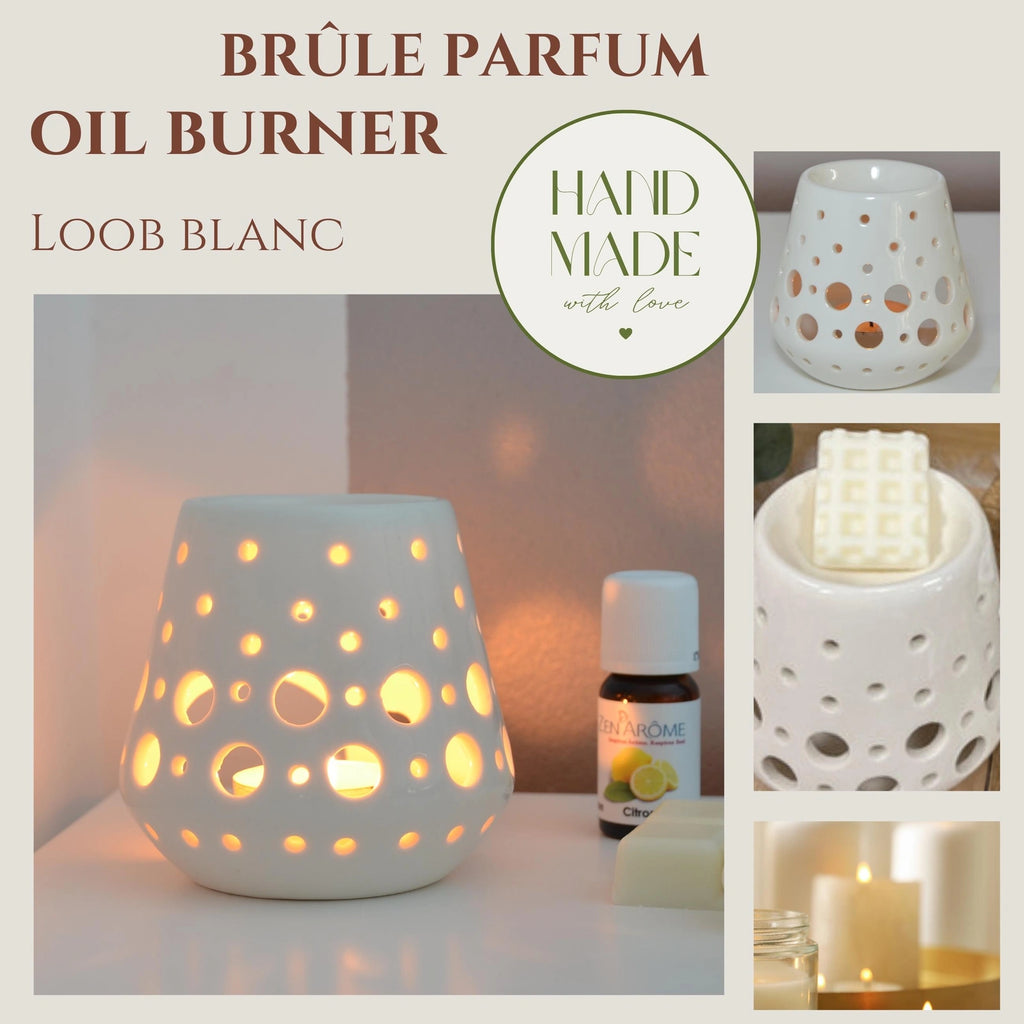 Brûle-parfum en céramique laquée « LOOB »