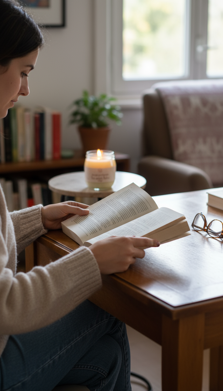 Bougie eco responsable bois ambre natco