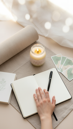 Bougie parfumée feuille d'encens