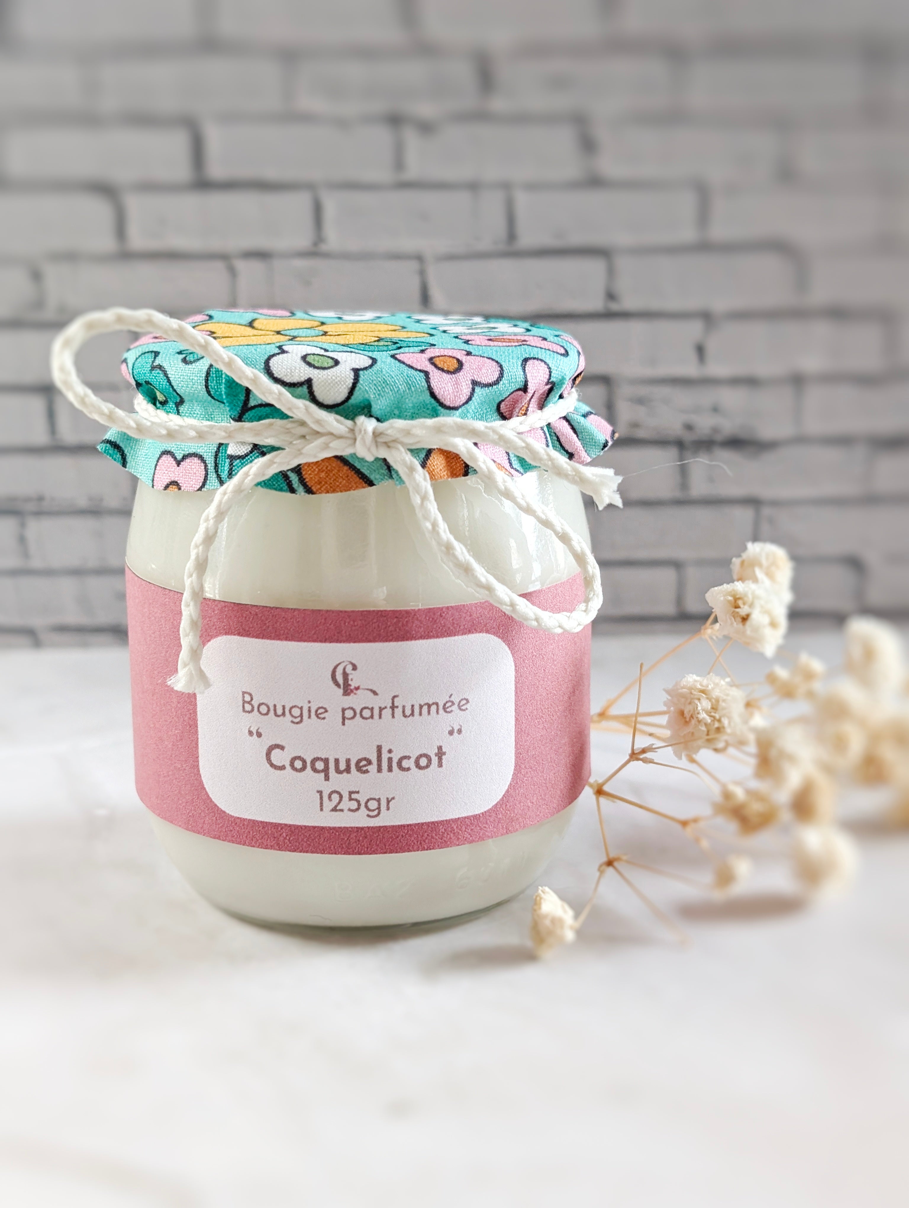 Bougie parfumee coquelicot maison-mousse