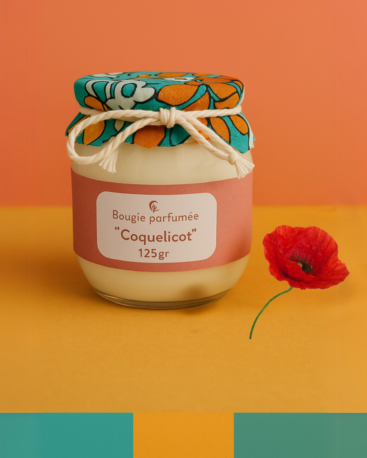 Bougie parfumee coquelicot maison-mousse