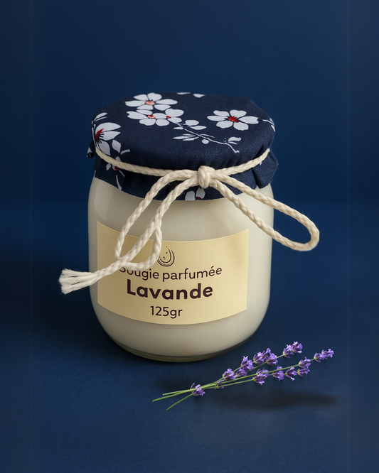 Bougie parfumee lavande maison-mousse