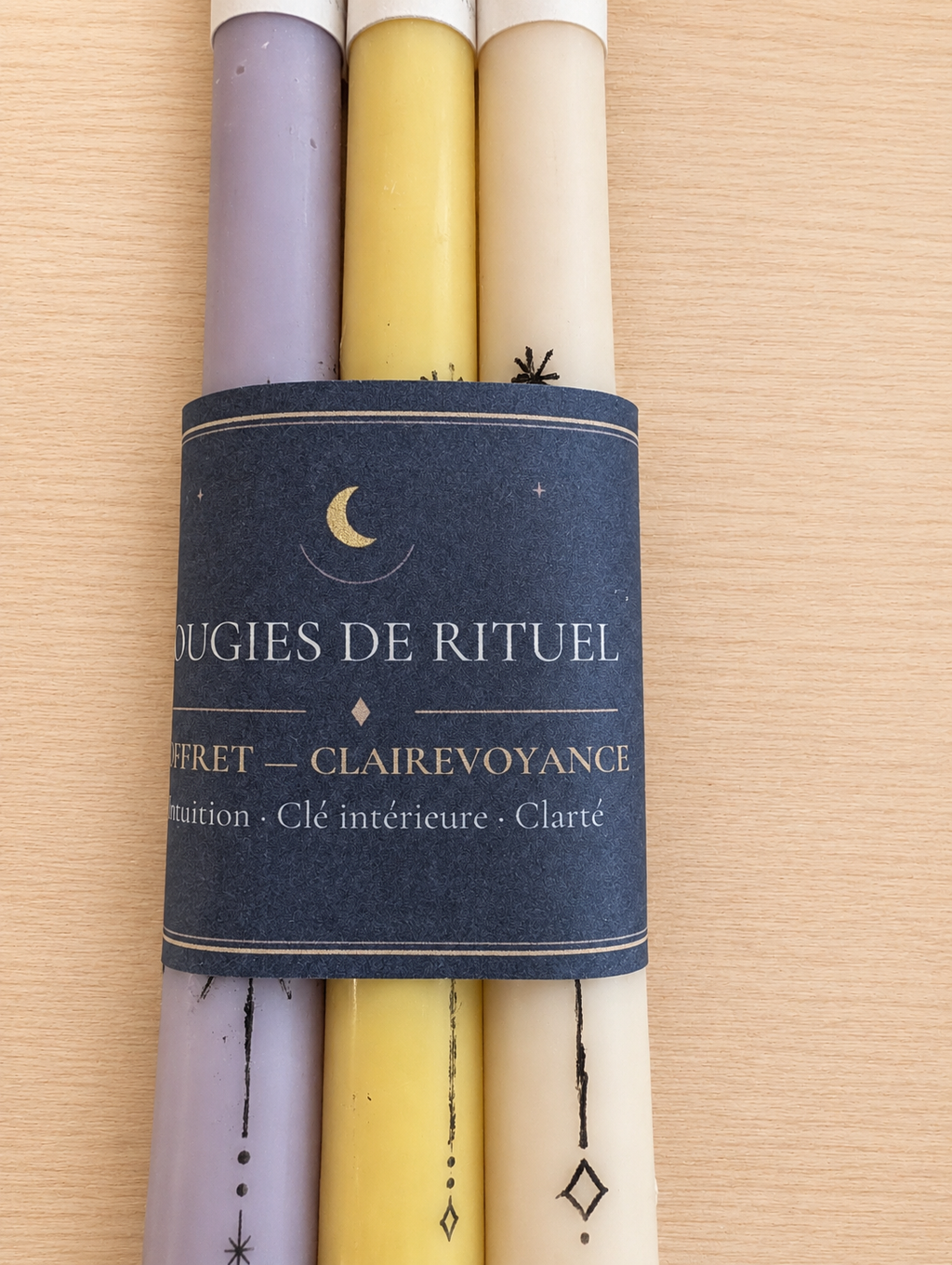 Bougies d'intention, coffret "Clairvoyance"