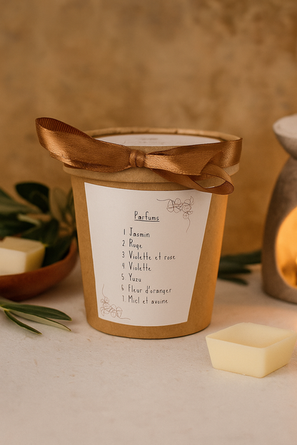 box de 7 fondants parfumés a la ire d'olive Maison Mousse