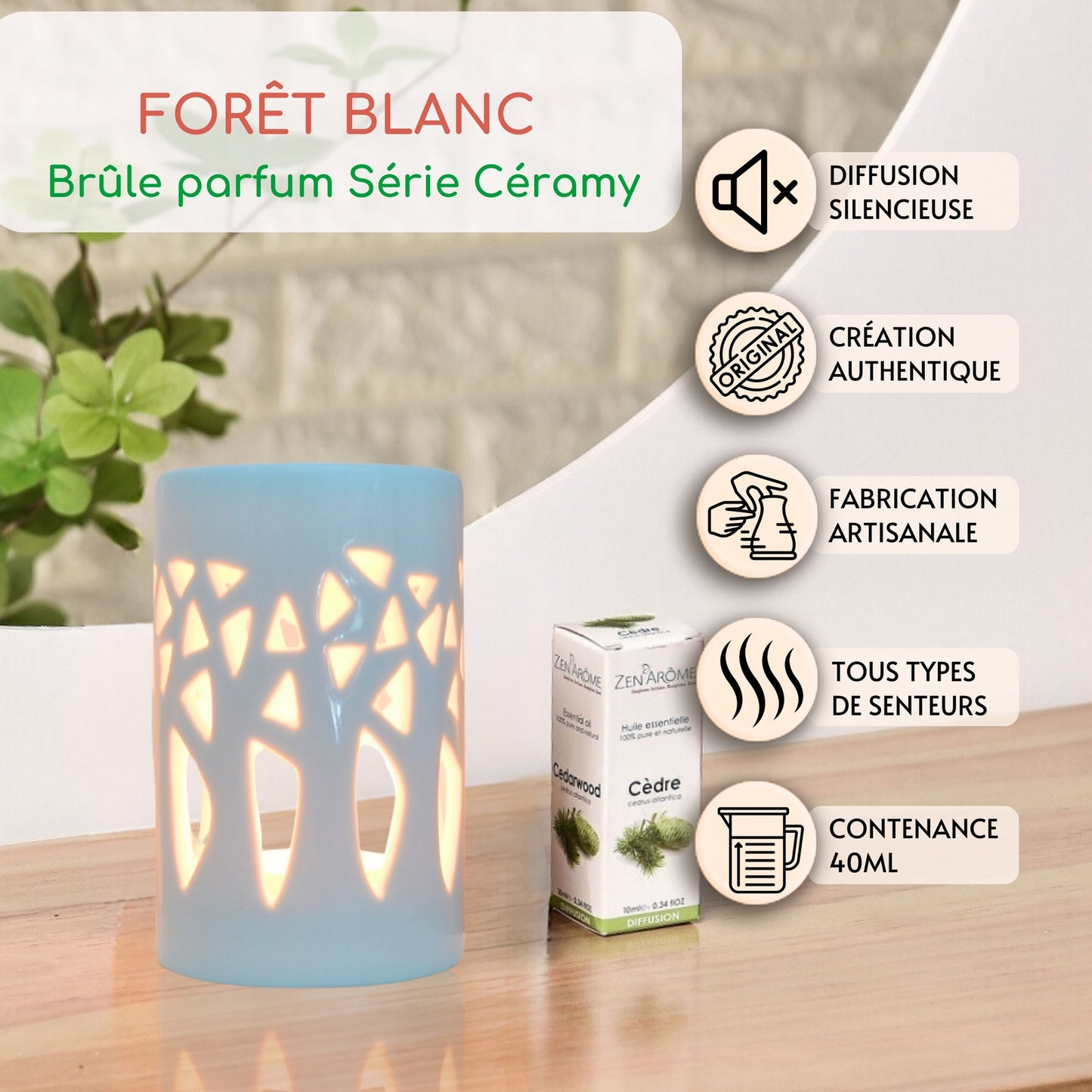 Brule parfum en ceramique