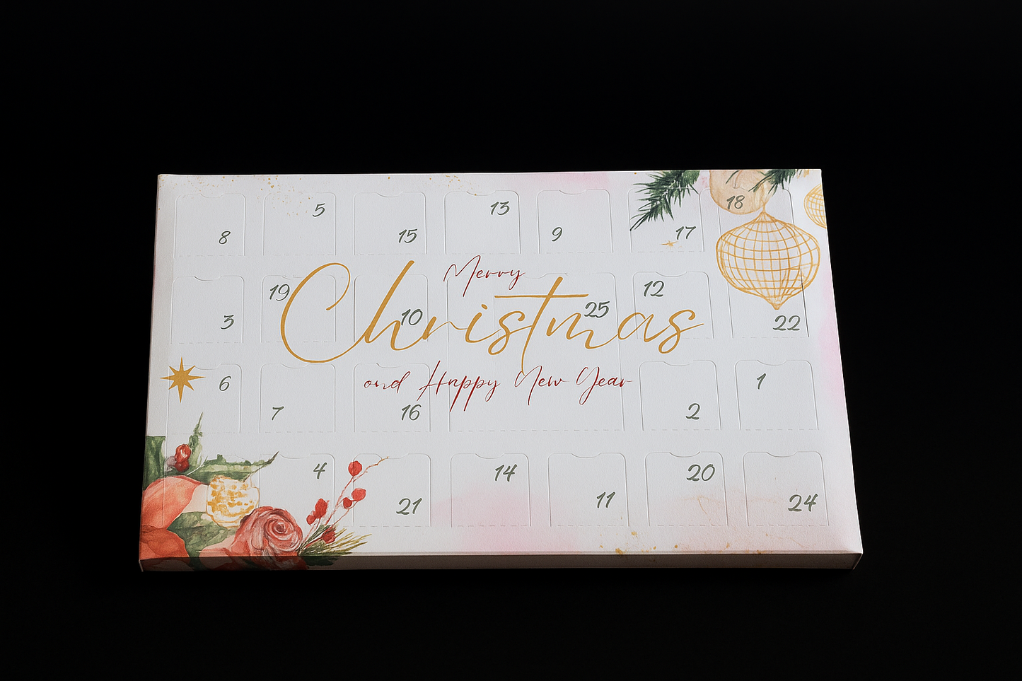 Calendrier de l’Avent – 25 fondants parfumés en cire d’olive