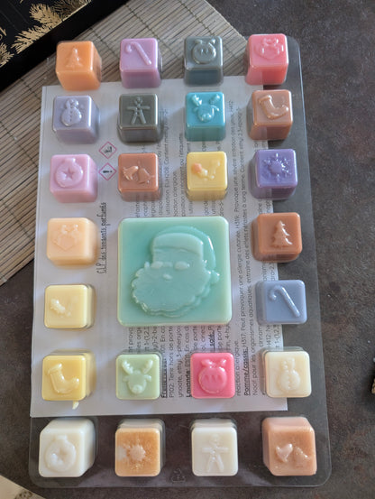 Calendrier de l’Avent – 25 fondants parfumés en cire d’olive