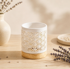 Brûle-parfum céramique Fleur de Vie
