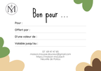 Carte Cadeau Maison Mousse