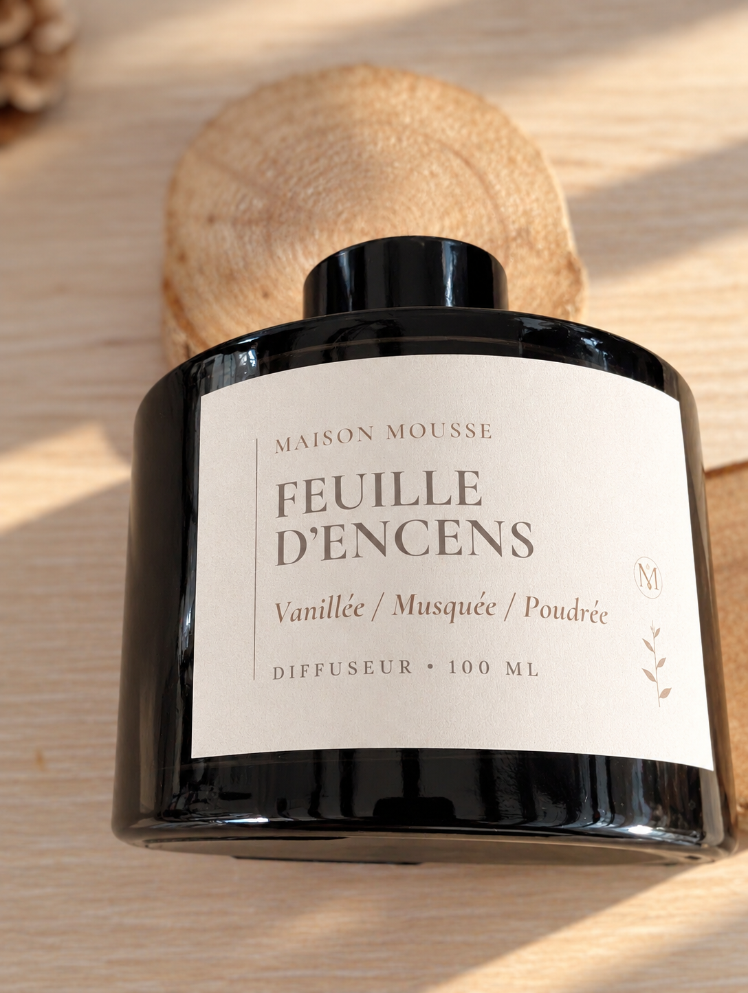 Diffuseur à tiges sans alcool « Feuille d'encens »
