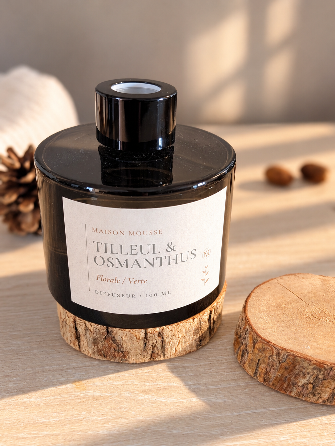 Diffuseur à tiges sans alcool « Tilleul et Osmanthus »