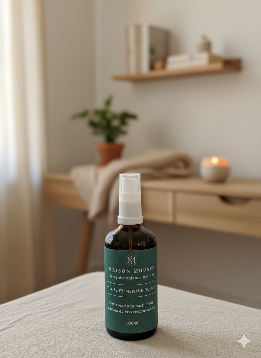 Parfum fraise et menthe douce