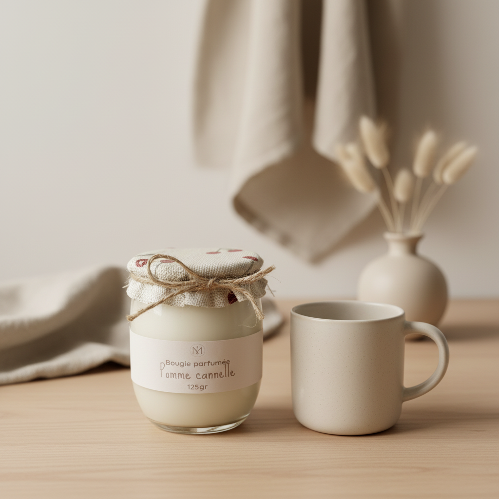 Bougie "Pomme cannelle"