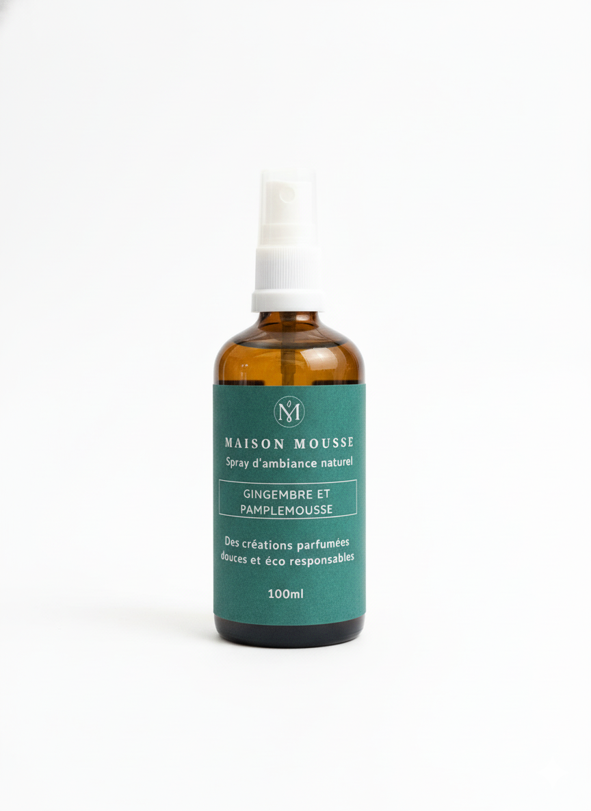 Spray d'ambiance gingembre et pamplemousse