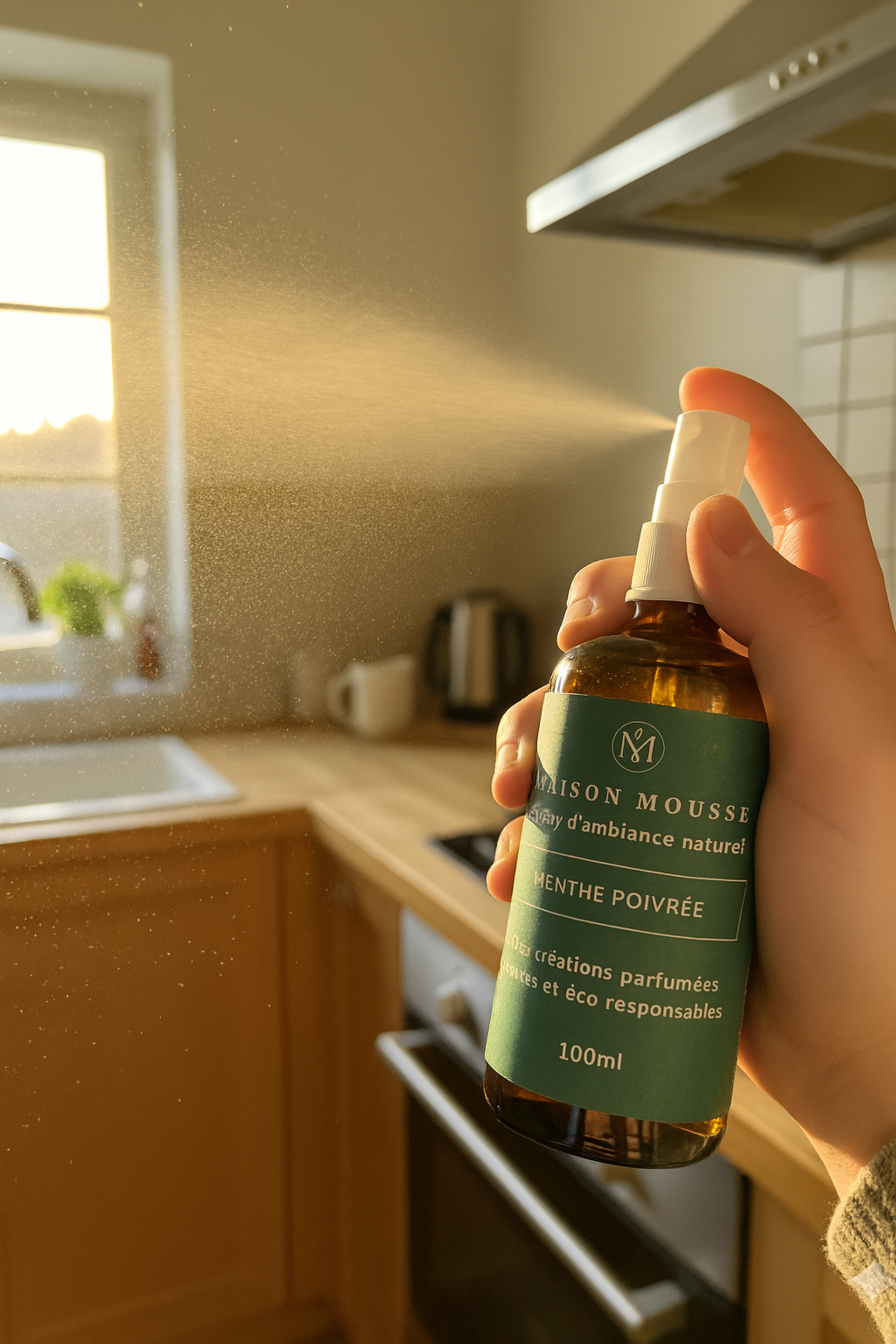 Spray maison mousse menthe poivrée