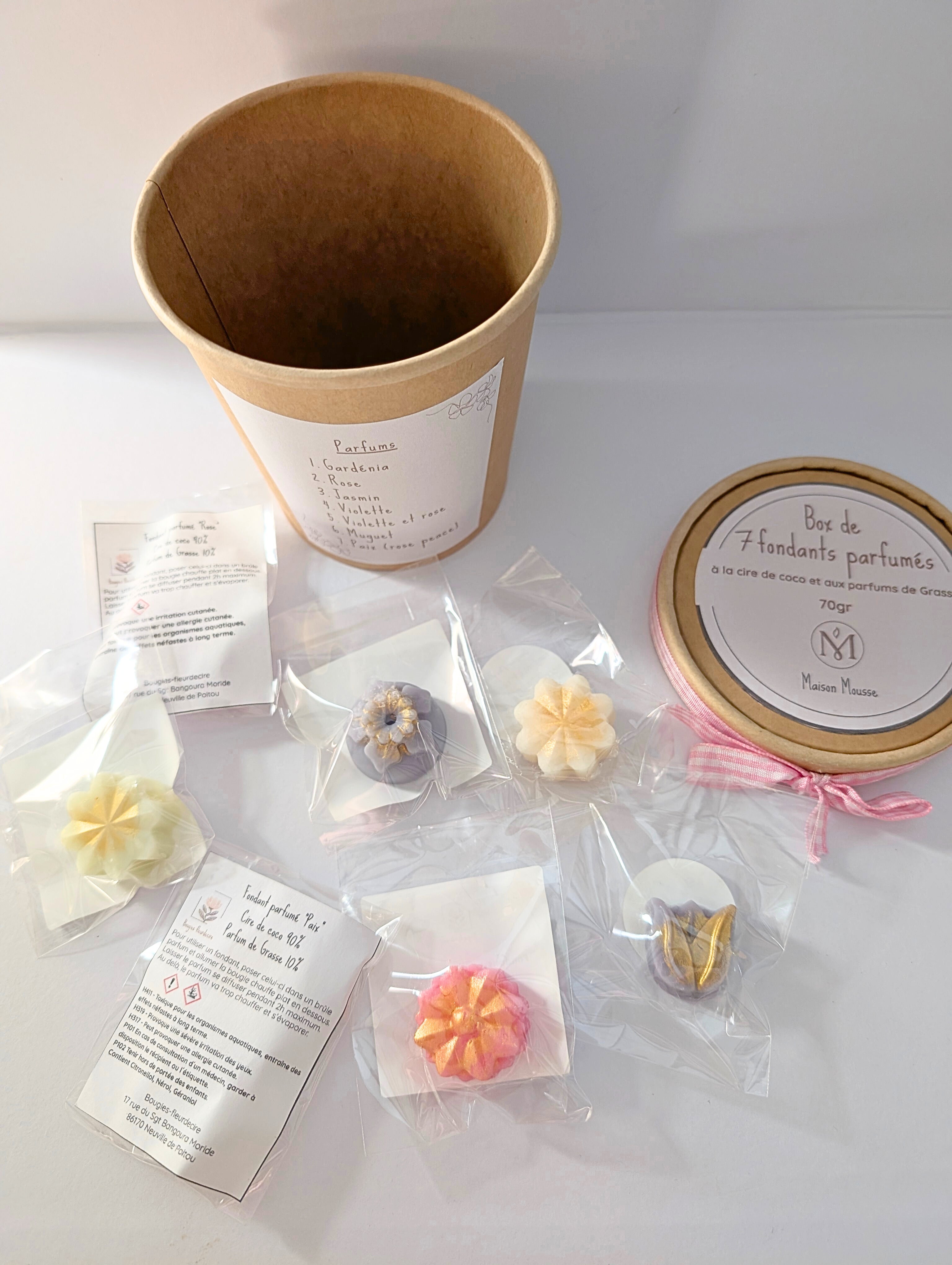 Box Découverte 7 fondants parfumés – Fleurie