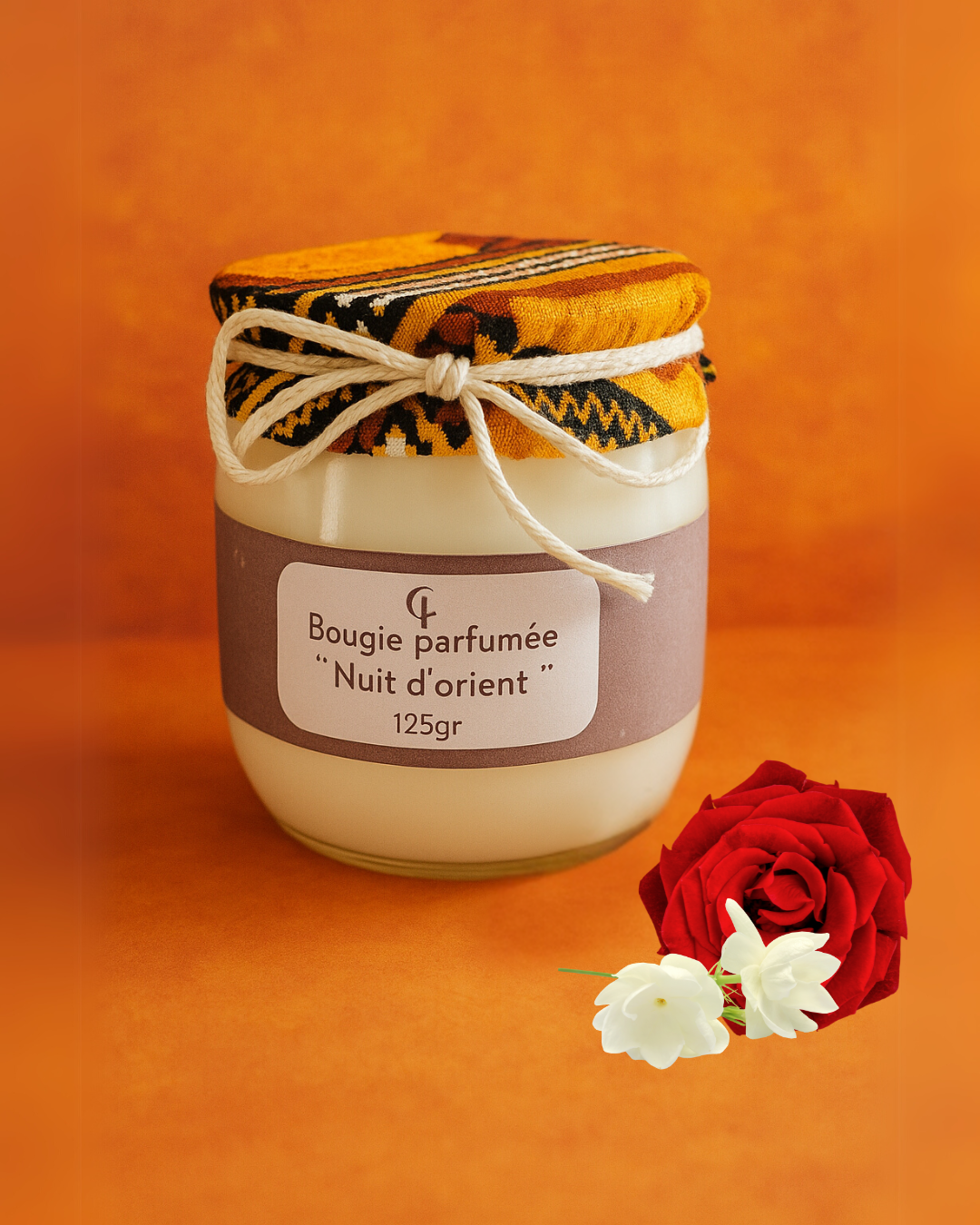 bougie parfumée nuit d'orient maison-mousse