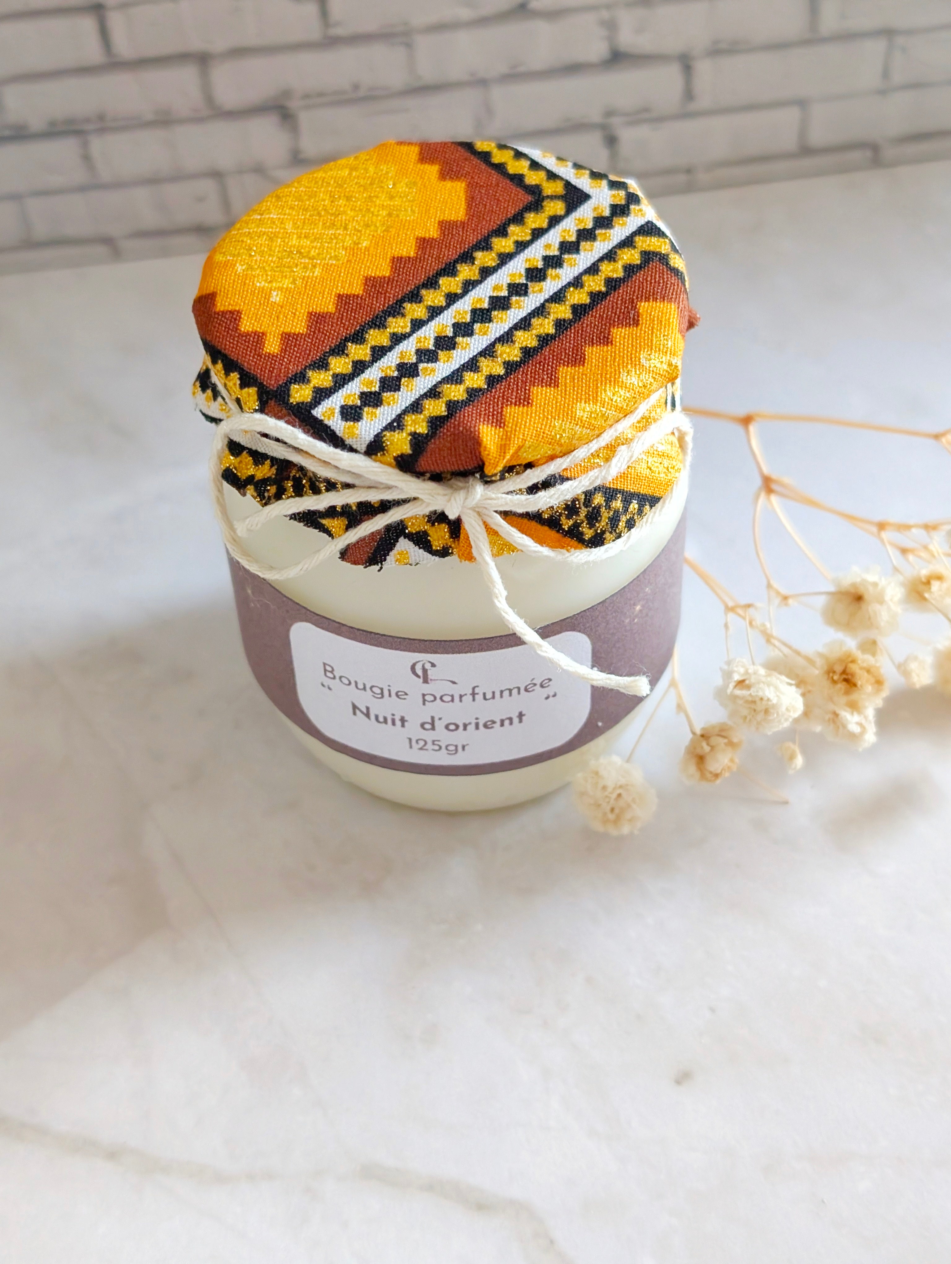 bougie parfumée nuit d'orient maison-mousse