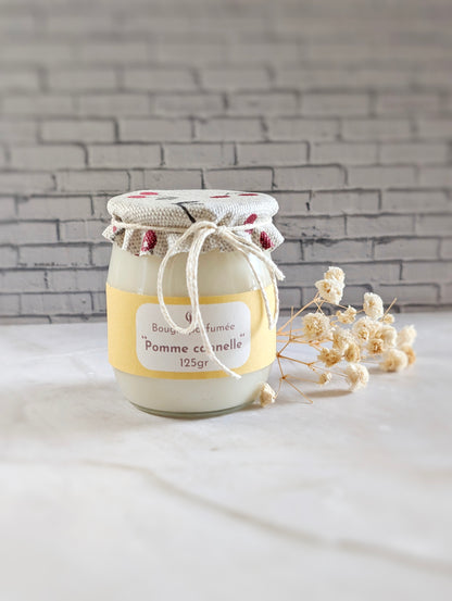 bougie parfumée pomme cannelle maison-mousse
