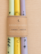 Bougies d'intention, coffret "Fortune"