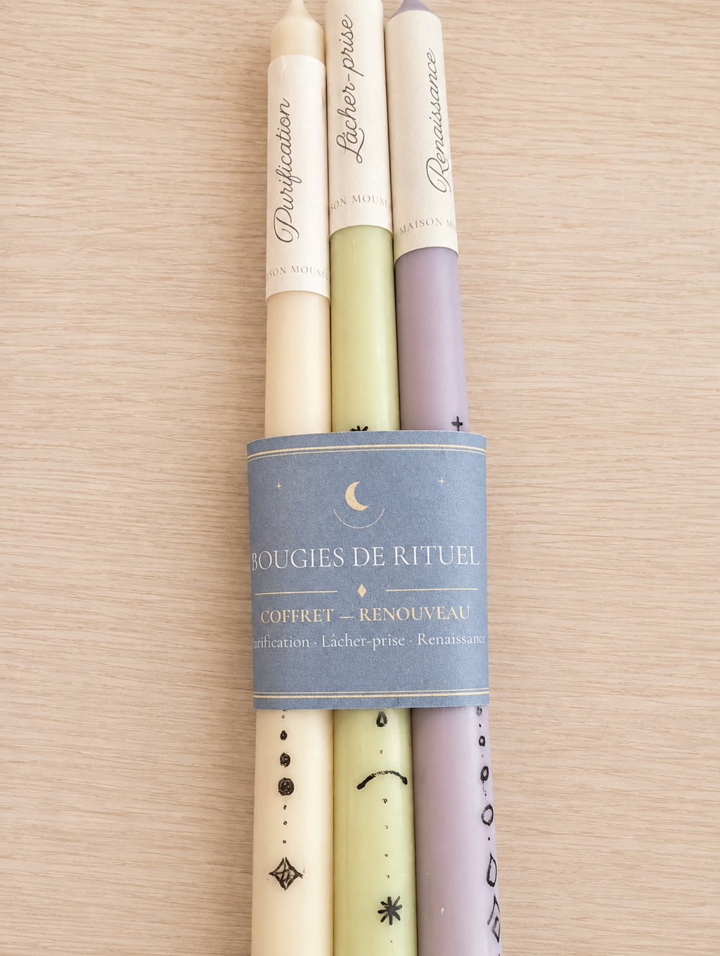 Bougies d'intention, coffret "Renouveau"