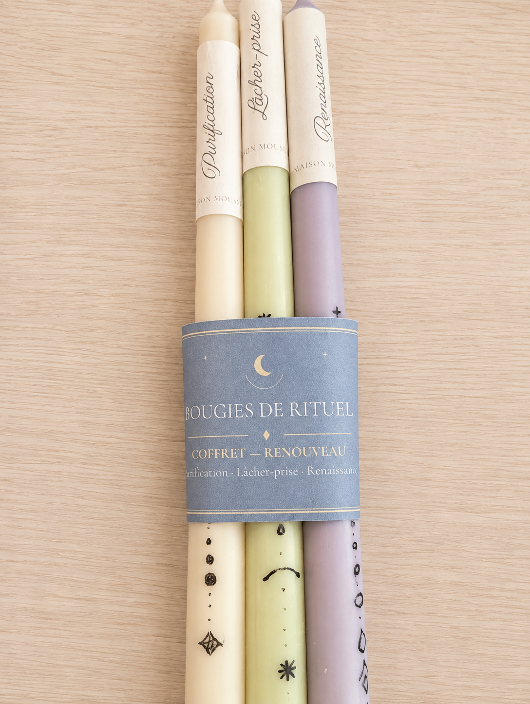 Bougies d'intention, coffret "Renouveau"