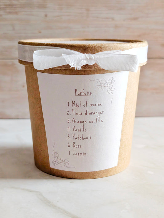 box fondants parfumés miel et avoine maison-mousse