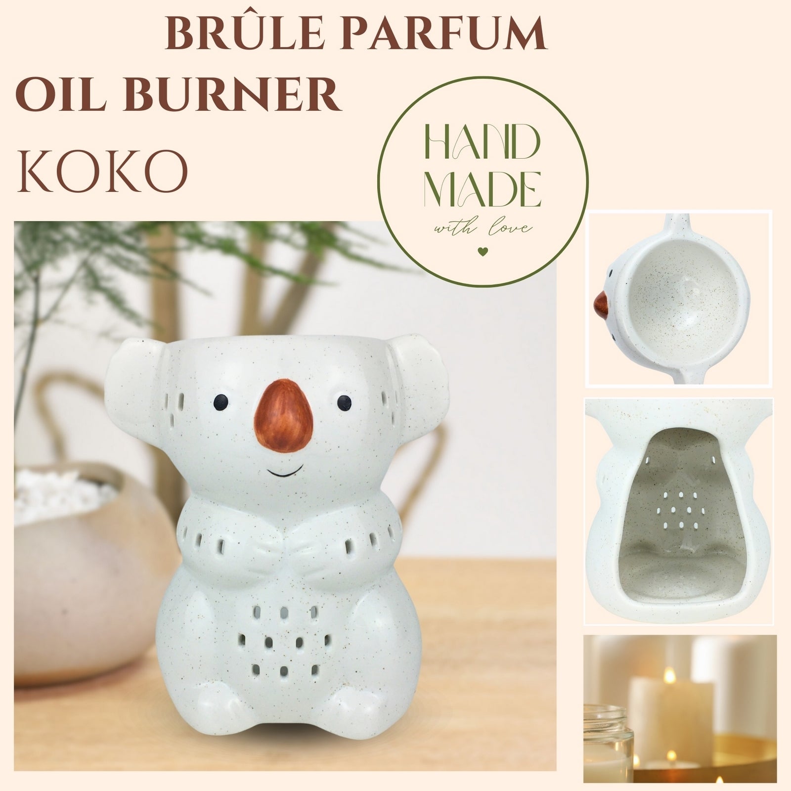 brule parfum Koala en ceramique
