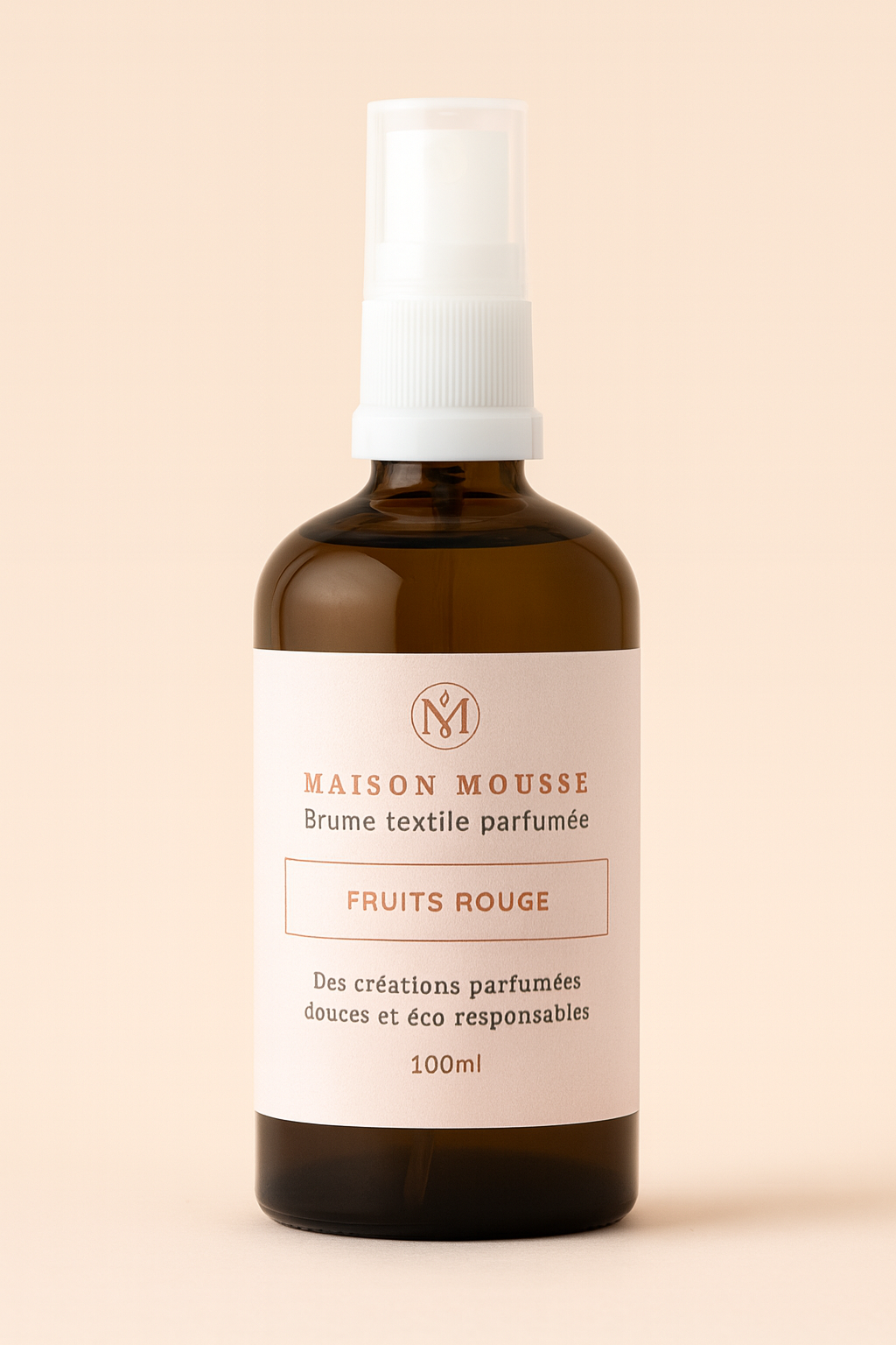 Brume textile sans alcool, fruits rouge