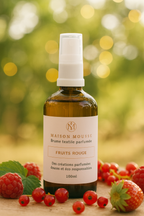 Brume Textile Sans Alcool "Fruits Rouges" – Parfum d'Ambiance Artisanal | Maison Mousse