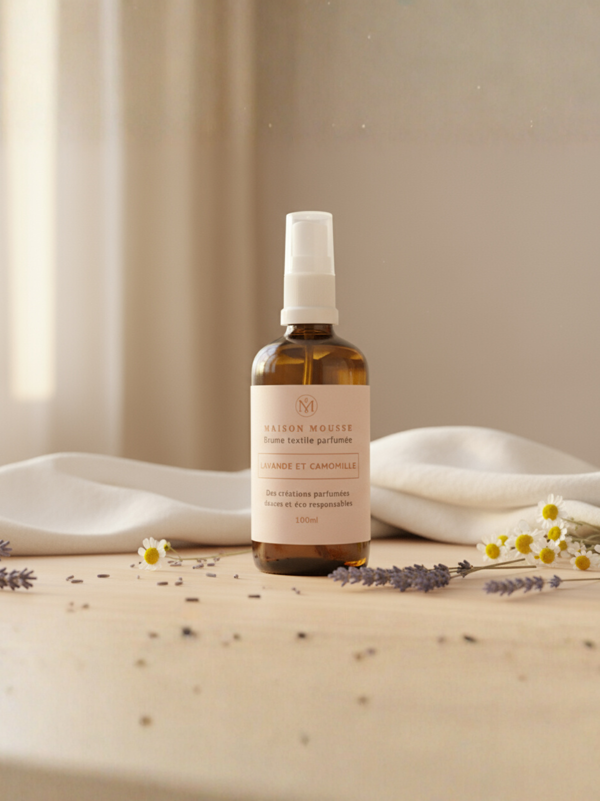 Brume Textile sans alcool "Lavande et Camomille"