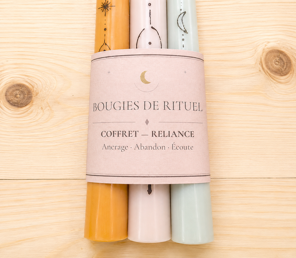 Bougies d'intention, coffret "Reliance"