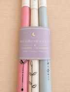 Bougies d'intention, coffret "Tendresse'