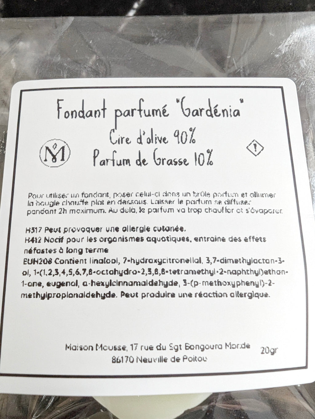 Fondant parfumé Gardénia