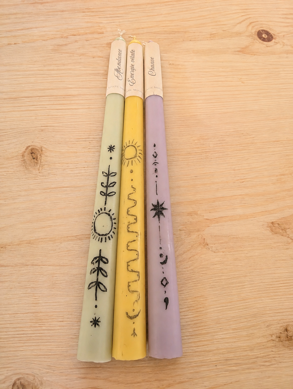 Bougies d'intention, coffret "Fortune"