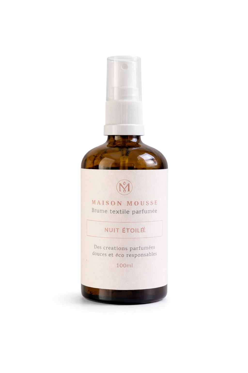 Brume Textile Sans Alcool "Nuit Étoilée" – Parfum d'Ambiance Artisanal | Maison Mousse