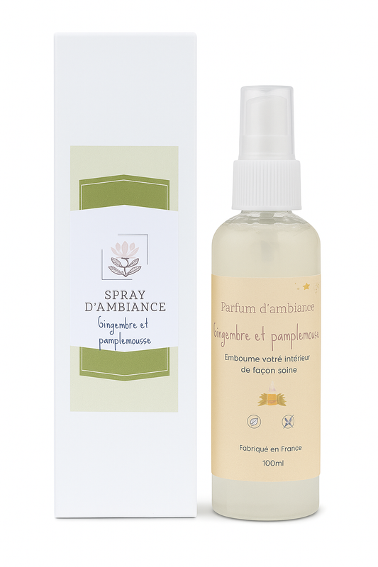 parfum d'ambiance gingembre et pamplemousse maison-mousse