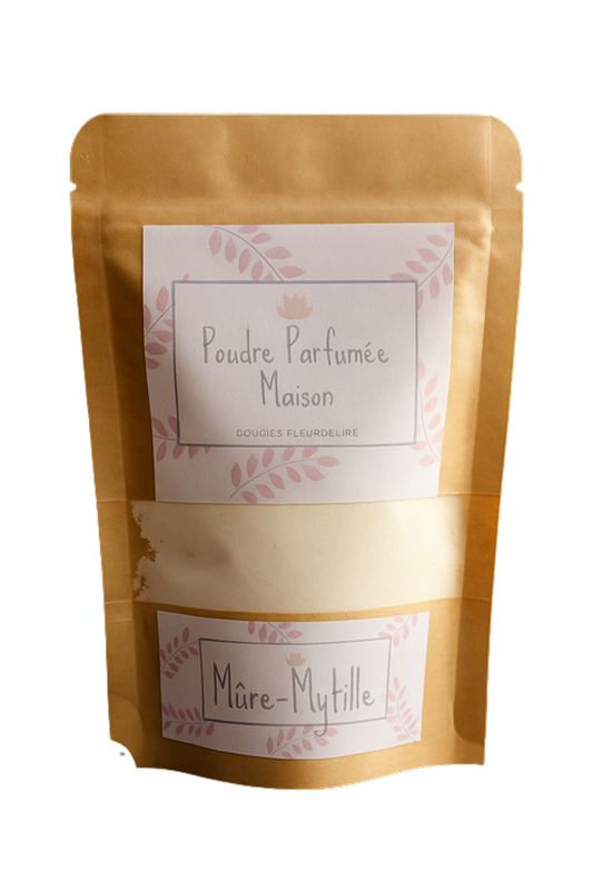 poudre parfumée mûre myrtille maison-mousse