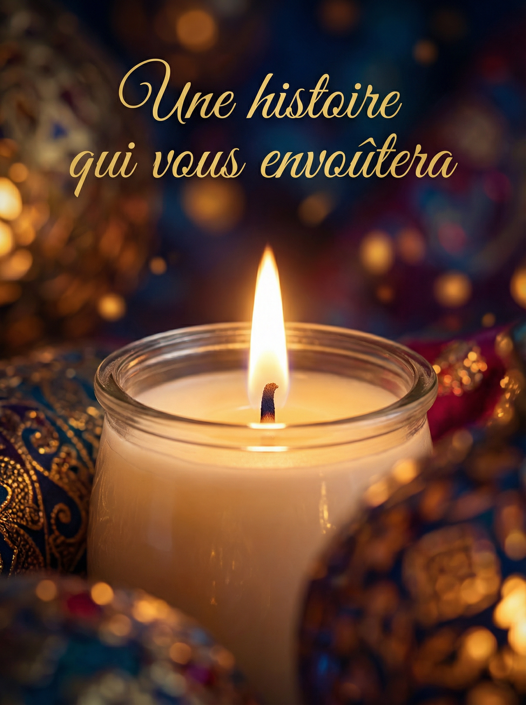 Bougie Artisanale "Sheherazade" + Boîte d'Allumettes | Parfum Oriental de Grasse