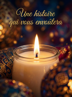 Bougie Artisanale "Sheherazade" + Boîte d'Allumettes | Parfum Oriental de Grasse