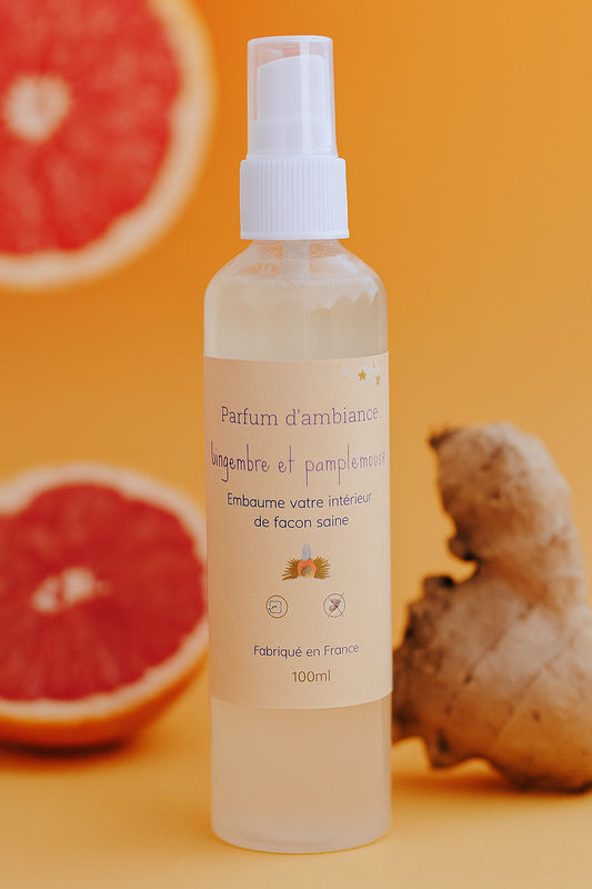 spray d'ambiance gingembre pamplemousse maison-mousse